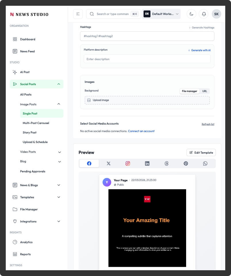 News Studio Visual Assets Library